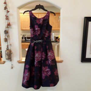 Eliza J dress size 4 Blue pink and silver